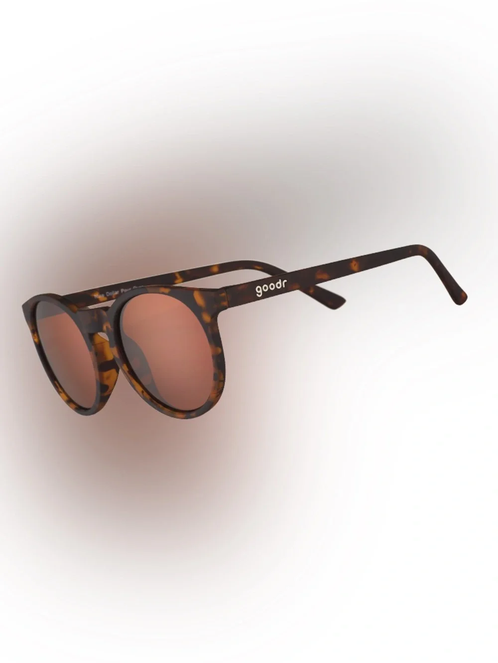 Goodr nine dollar pour over tortoise sunglasses